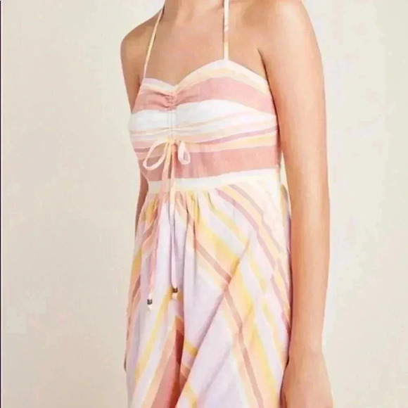 Anthropologie Striped Savannah Halter Dress - Picture 6 of 7